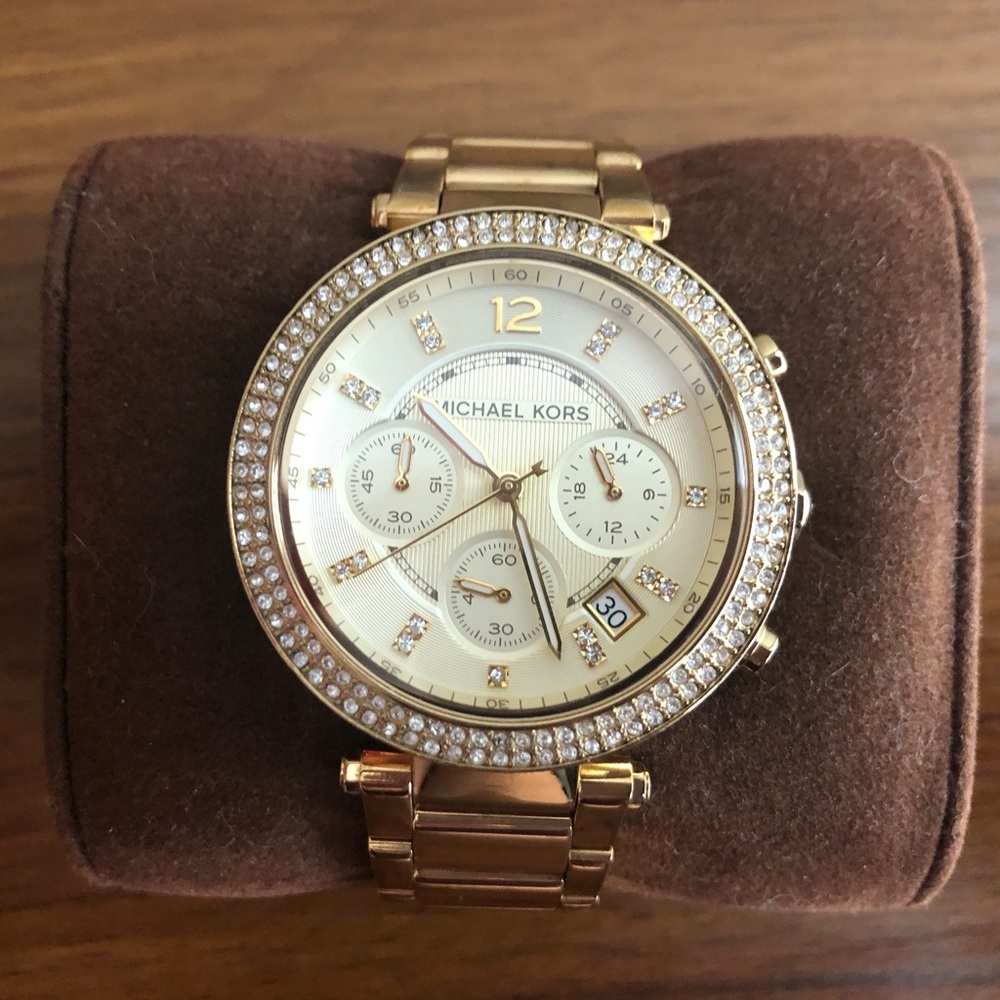 MK Chronograph Ritz Stainless Steel Watch